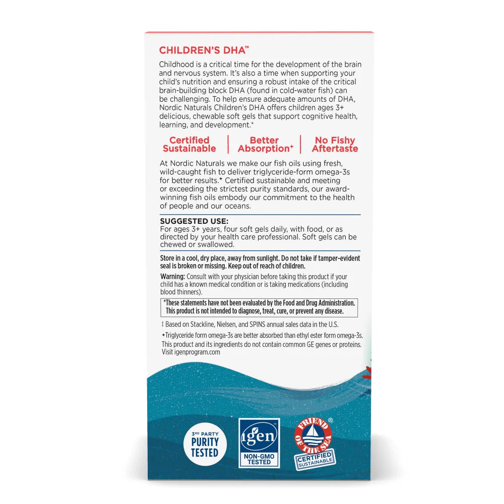 Nordic Naturals Children's DHA - 90 Chewable Softgels - Strawberry