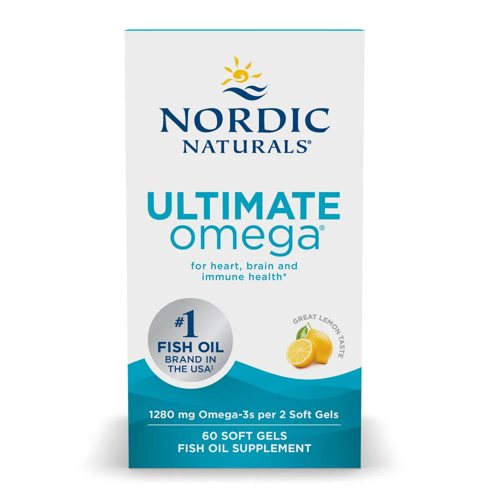 Nordic Naturals Ultimate Omega 1280mg Soft Gels Lemon - 60 Capsules