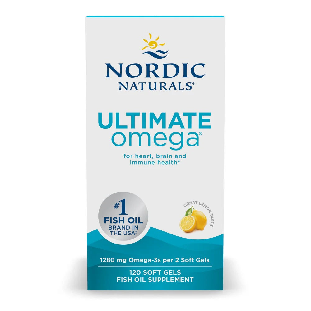 Nordic Naturals Ultimate Omega 1280mg Soft Gels Lemon - 120 Capsules