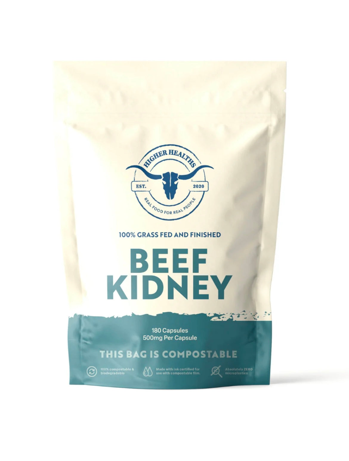 Higher Healths Beef Kidney - Immune Maker, Bag, 180 capsules
