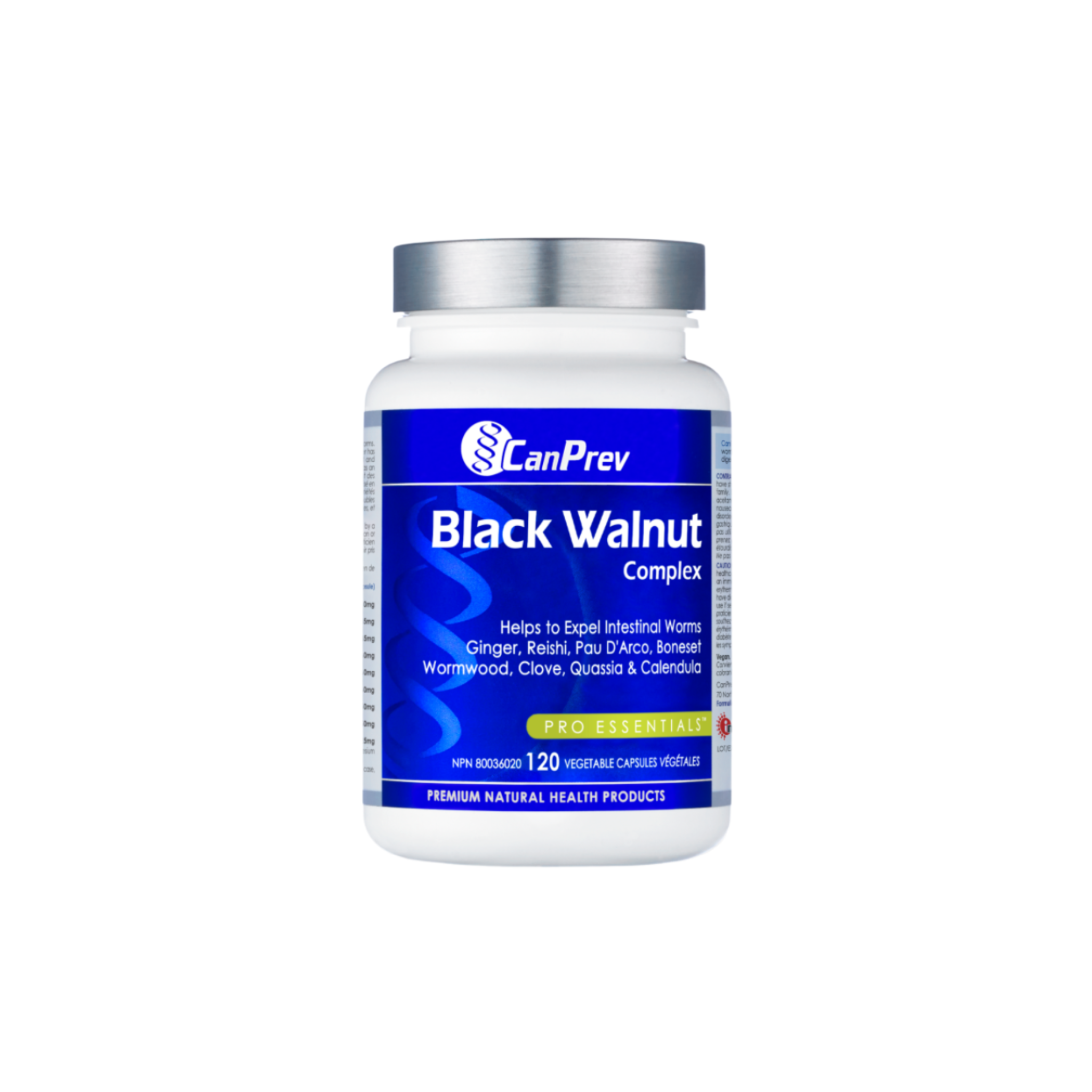 CanPrev Black Walnut Complex 120 Capsules - Parasite Defense & Digestive Relief