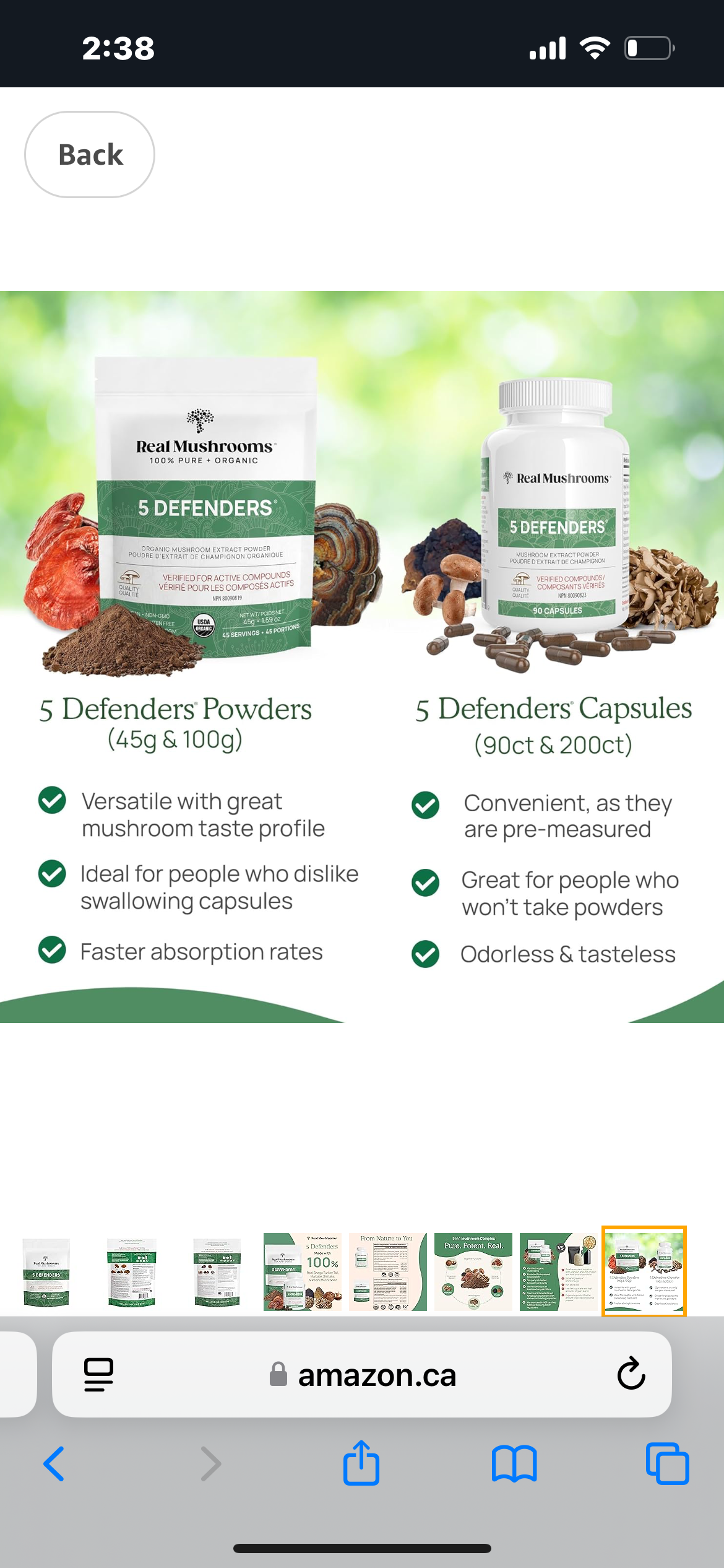 Real Mushrooms 5 Defenders Powder 100g