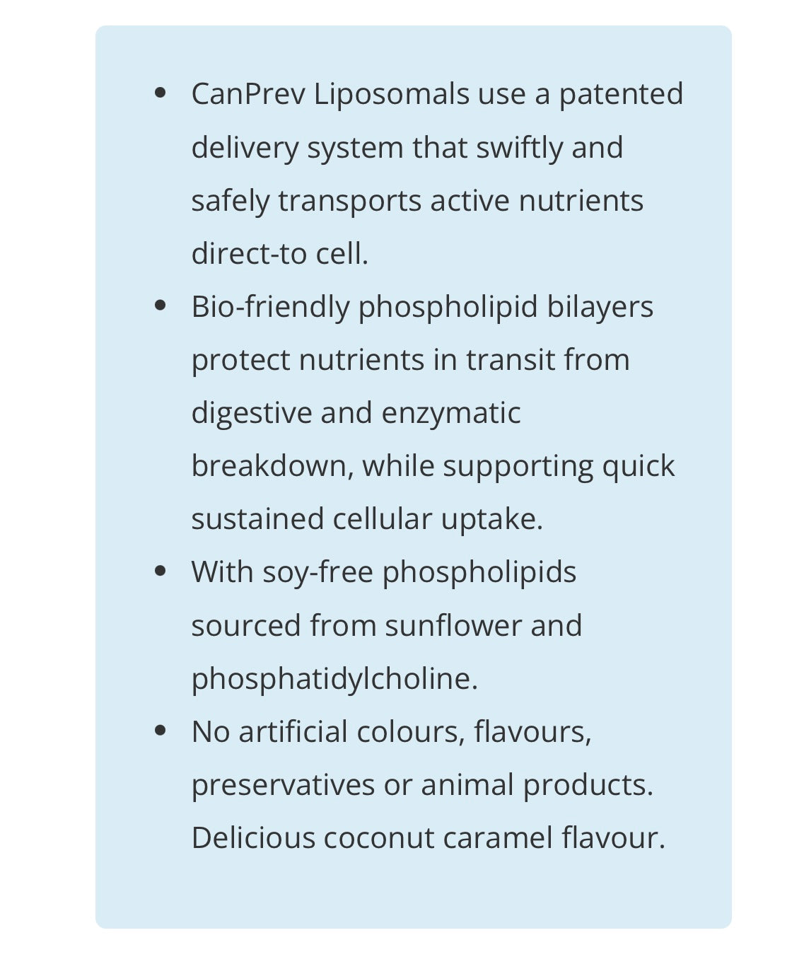 CanPrev Liposomal Milk Thistle 225ml - Coconut Caramel Nut