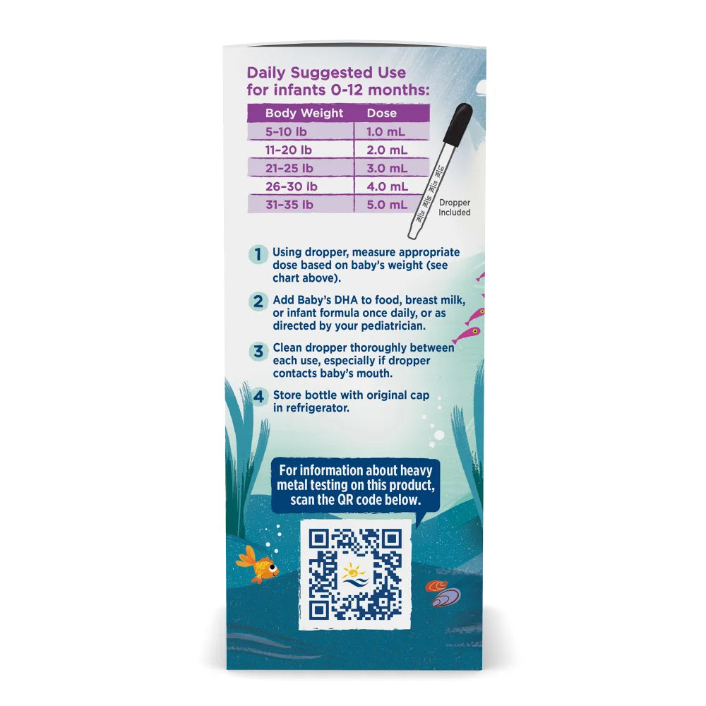 Nordic Naturals Baby's DHA 1050mg Liquid - Premium Omega-3 for Infant Brain Development