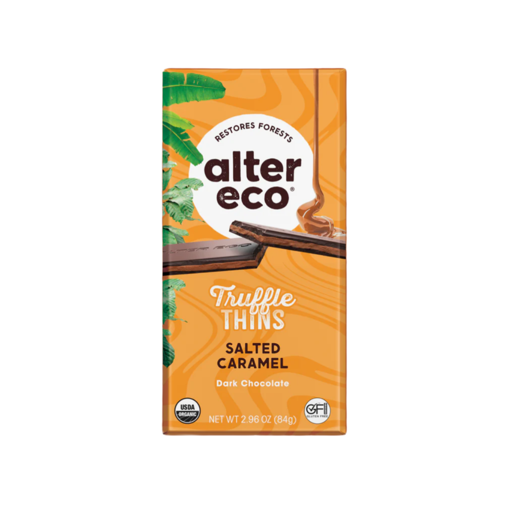 Alter Eco Salted Caramel Truffle Thins 84g