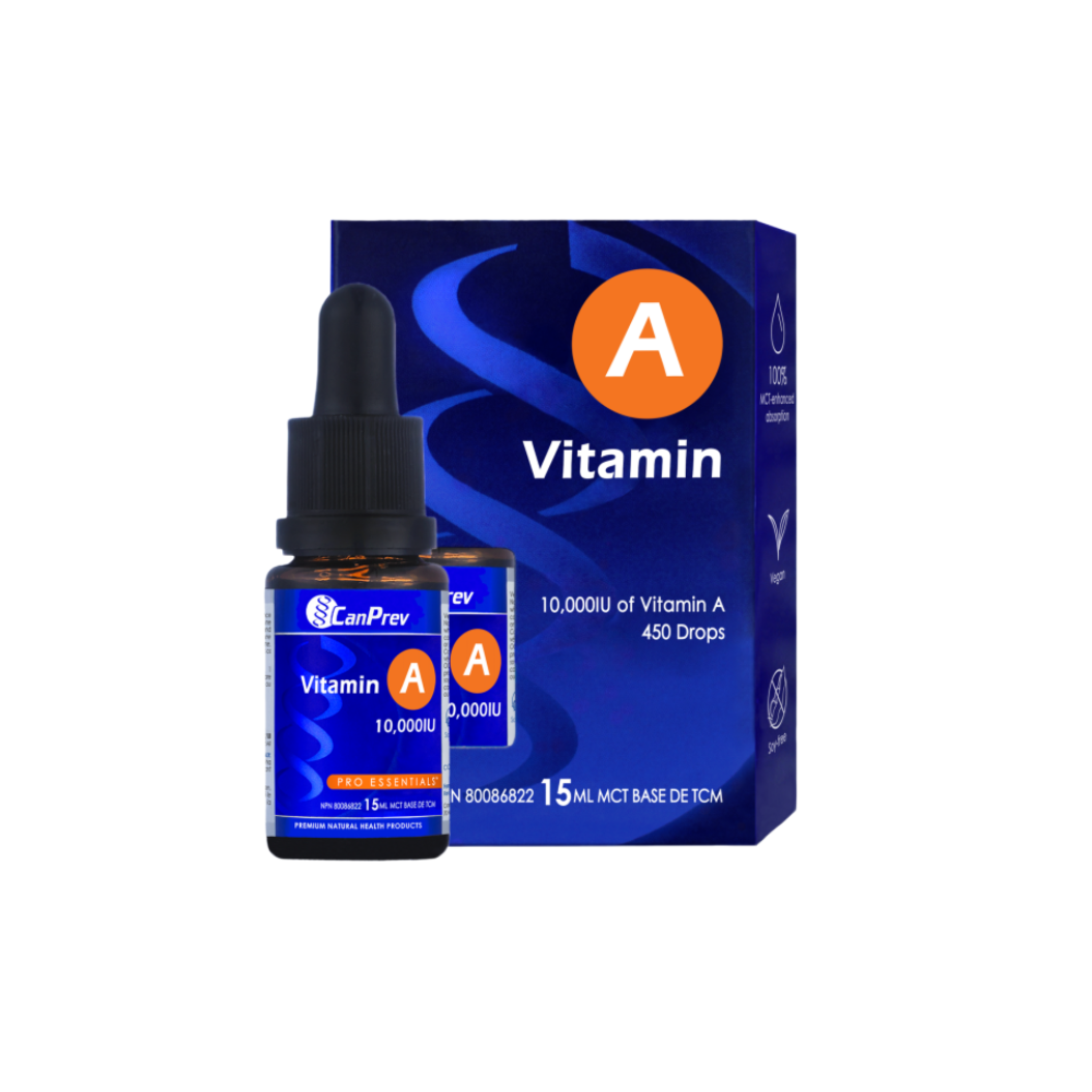 CanPrev Vitamin A Drops 10,000IU Liquid - Active All-Trans-Retinyl-Palmitate