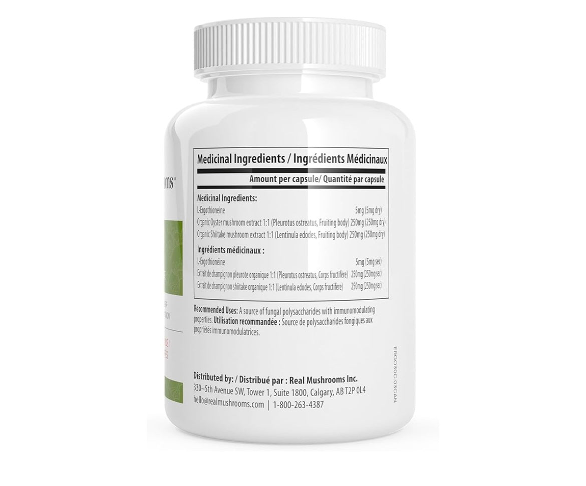 Real Mushrooms L-Ergothioneine 120 capsules