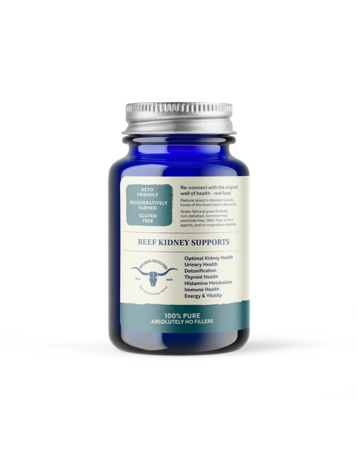 Higher Healths Beef Kidney - Immune Maker, Bottle, 180 capsules