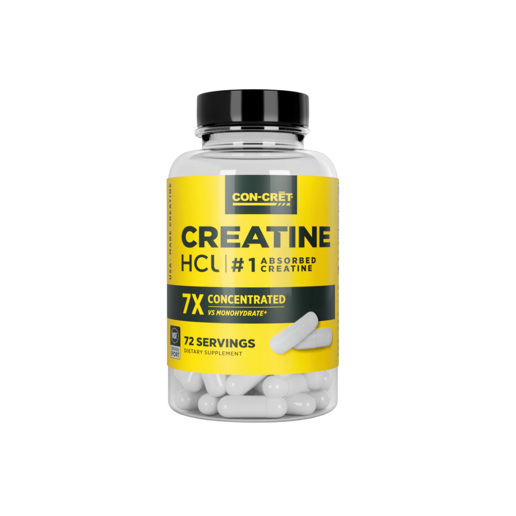 concret creatine hcl capsules for strength energy and performance