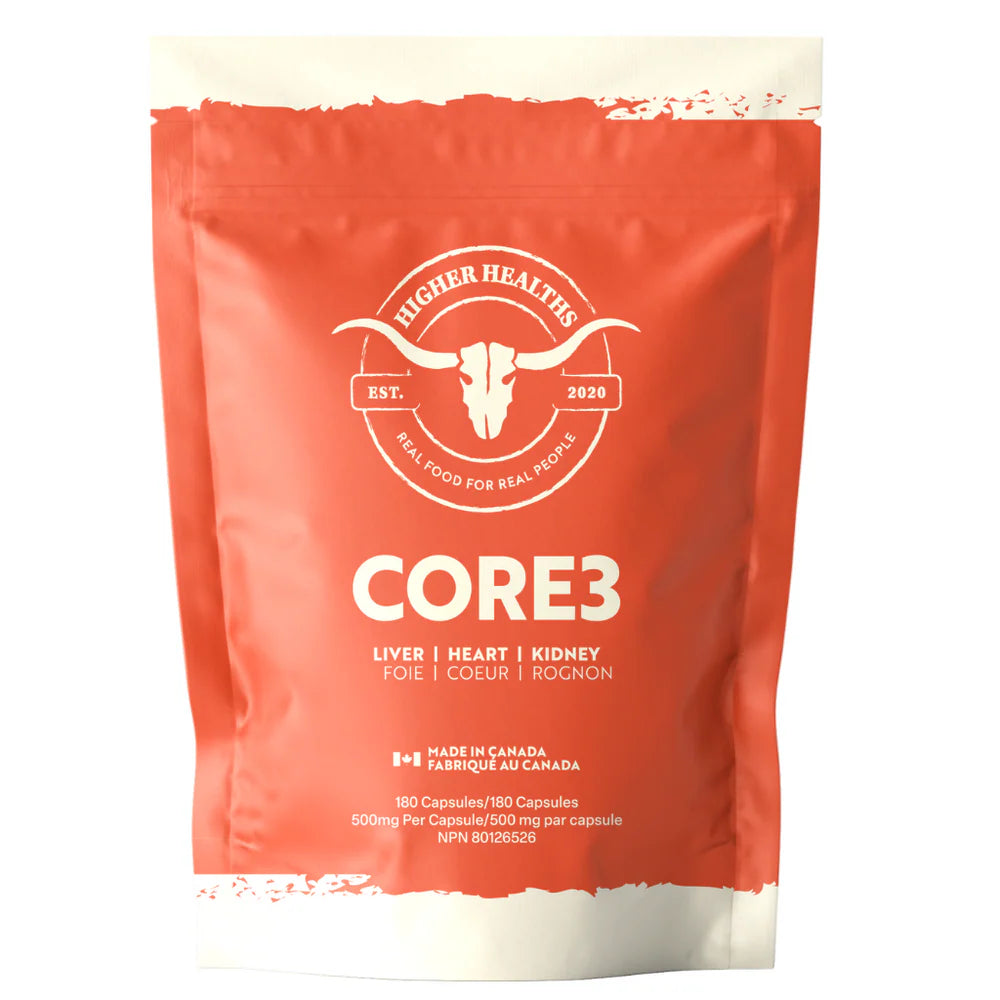 Higher Healths CORE3 Beef Organ Complex (Bag) - Liver, Heart & Kidney Capsules