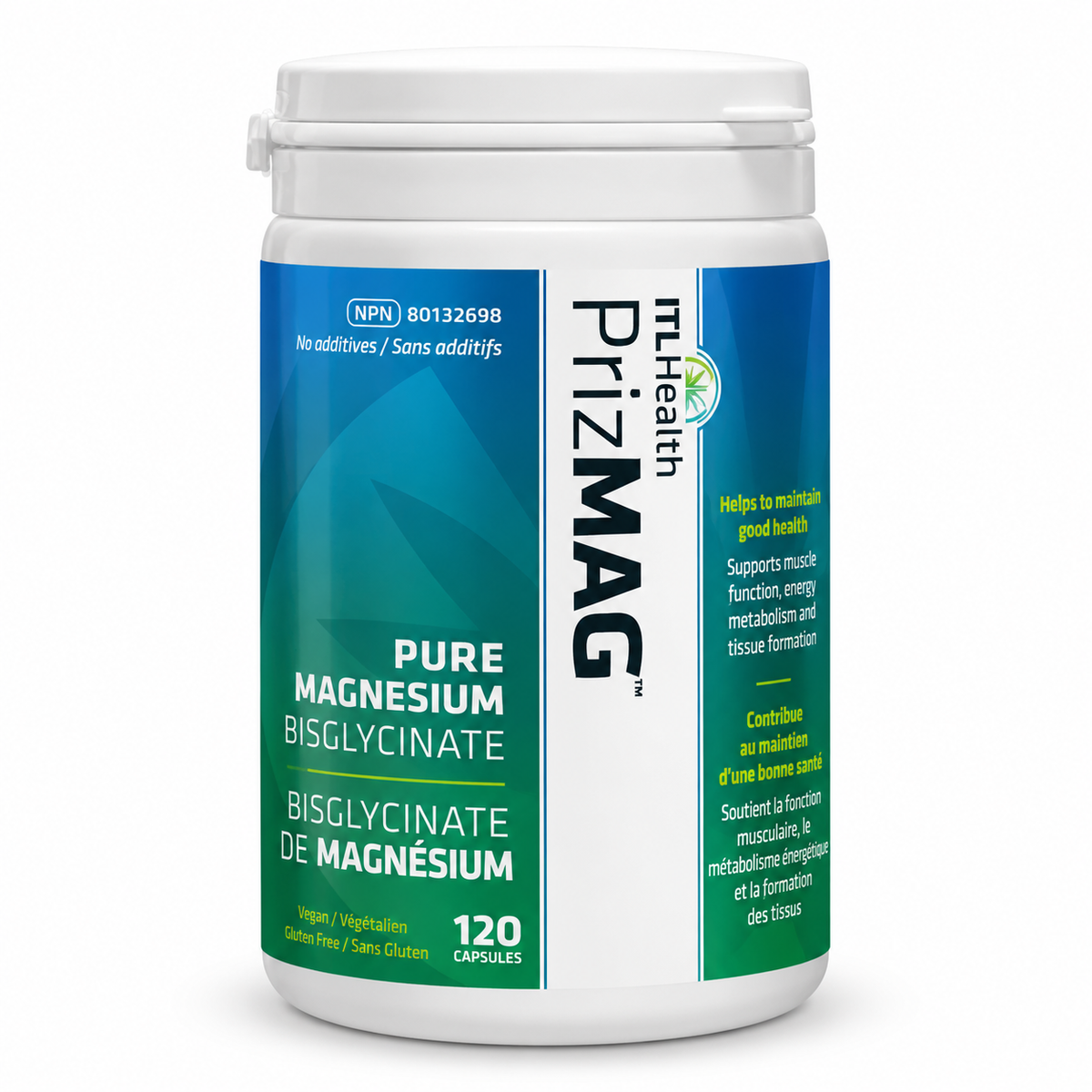 ITL Health PrizMag Magnesium Bisglycinate 240 Capsules