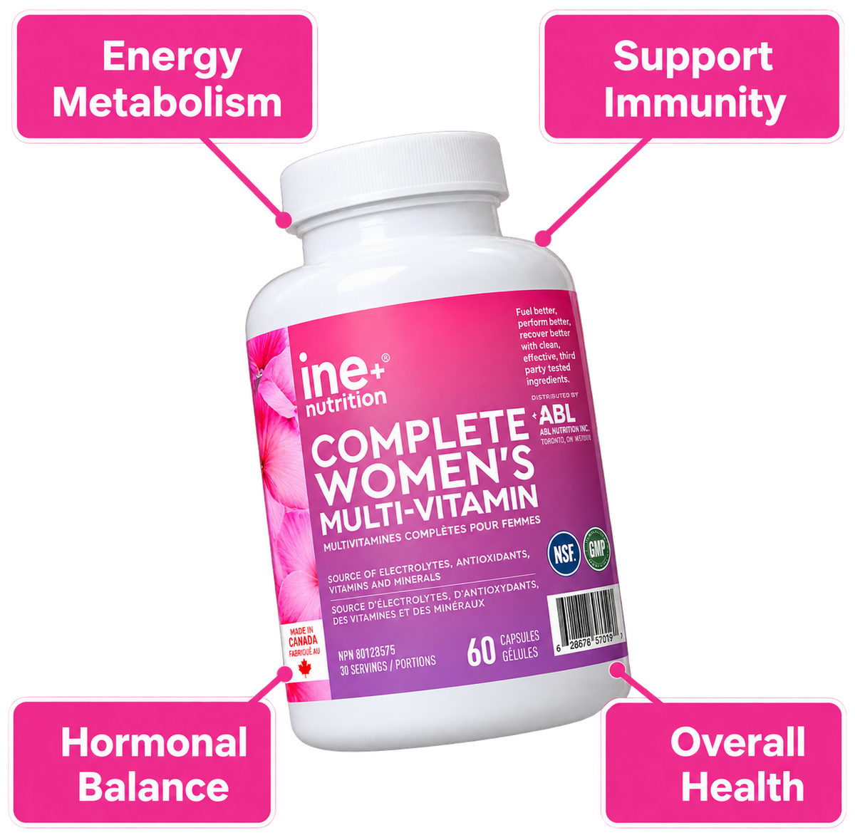 Ine+ Nutrition Complete Women’s Multi-Vitamin 60 Caps