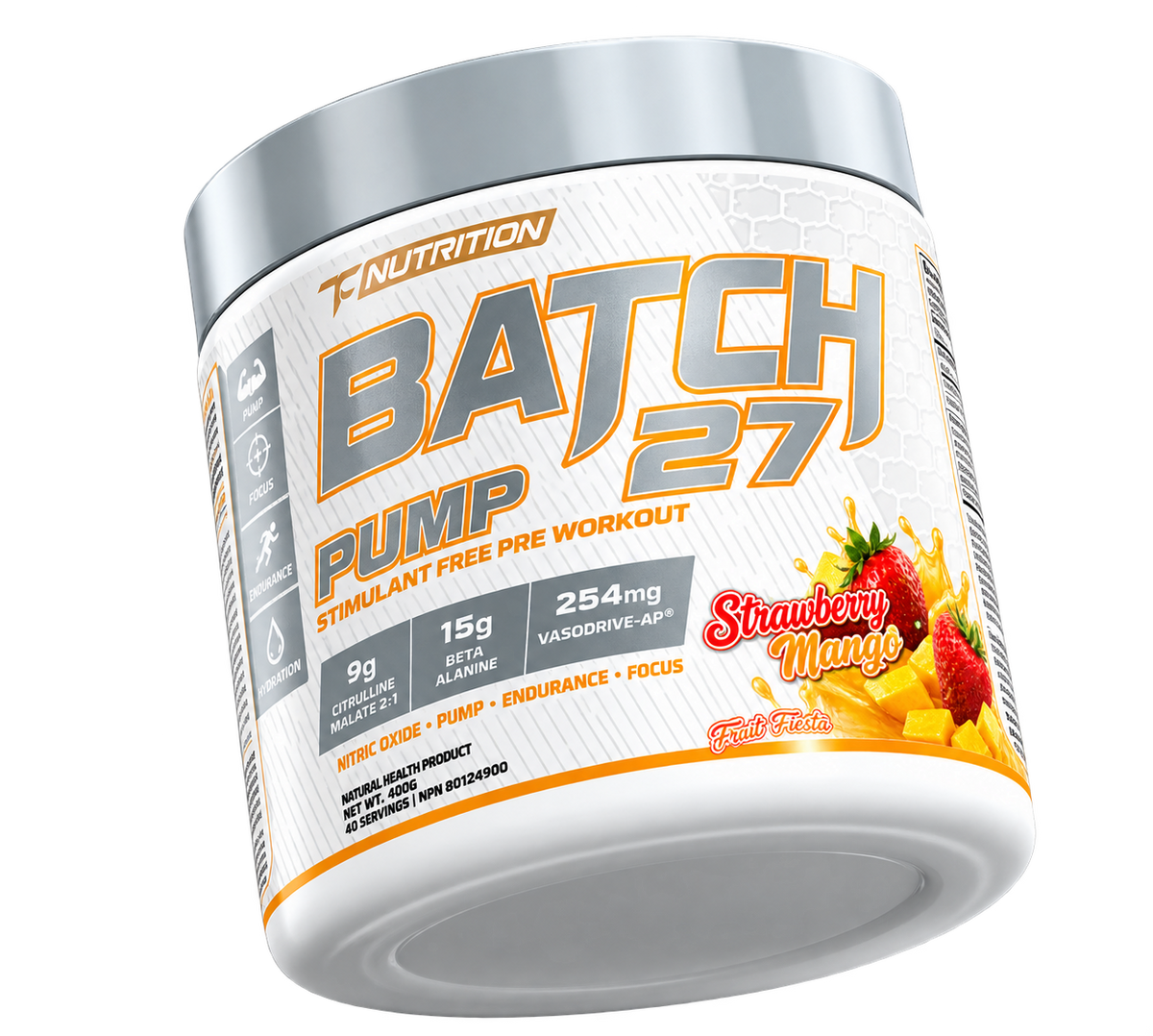 TC Nutrition Batch 27 Pre-workout STIM FREE