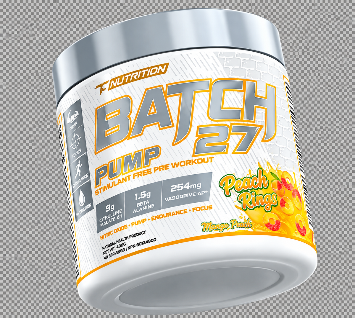 TC Nutrition Batch 27 Pre-workout STIM FREE
