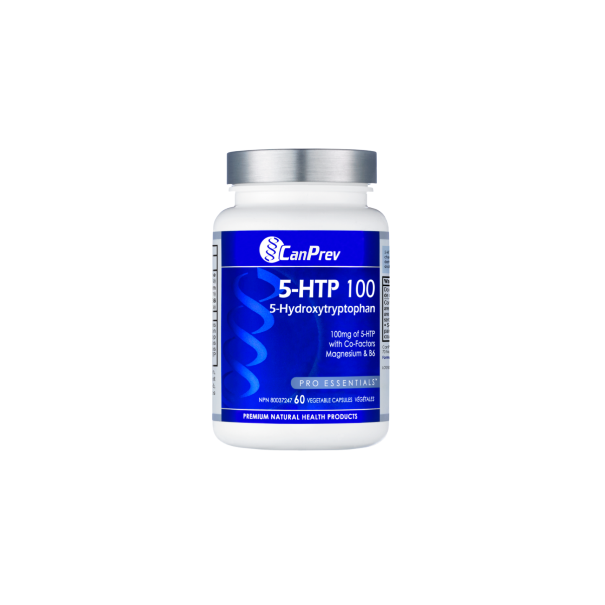 CanPrev 5-HTP 100 with B6 & Magnesium, 60 v caps