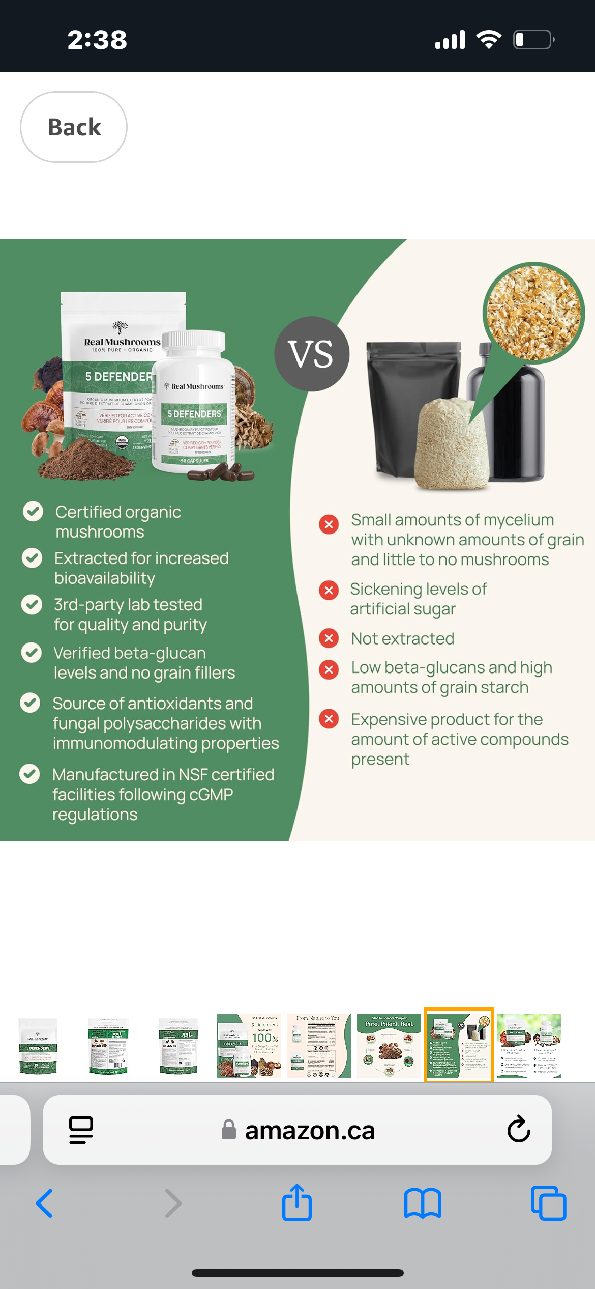 Real Mushrooms 5 Defenders Powder 100g