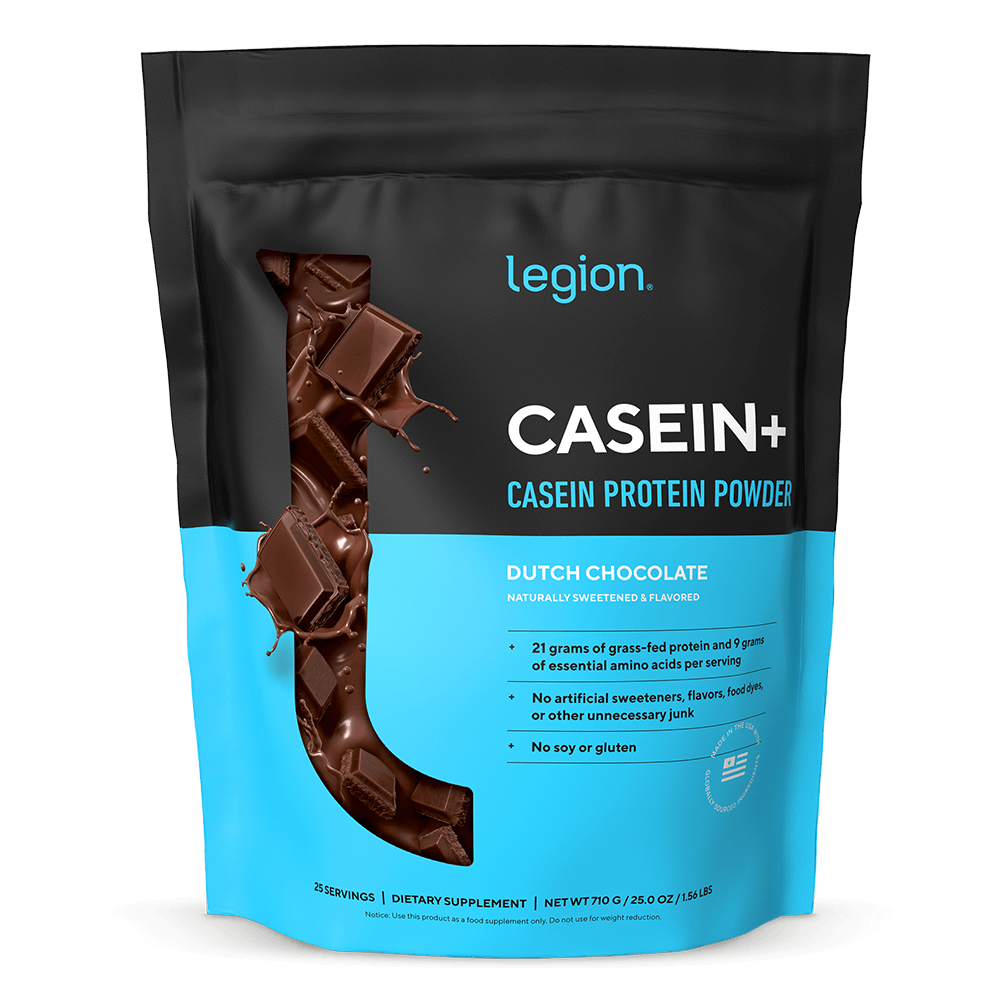 Legion Casein+ Protein Powder 21g (Dutch Cocolate)