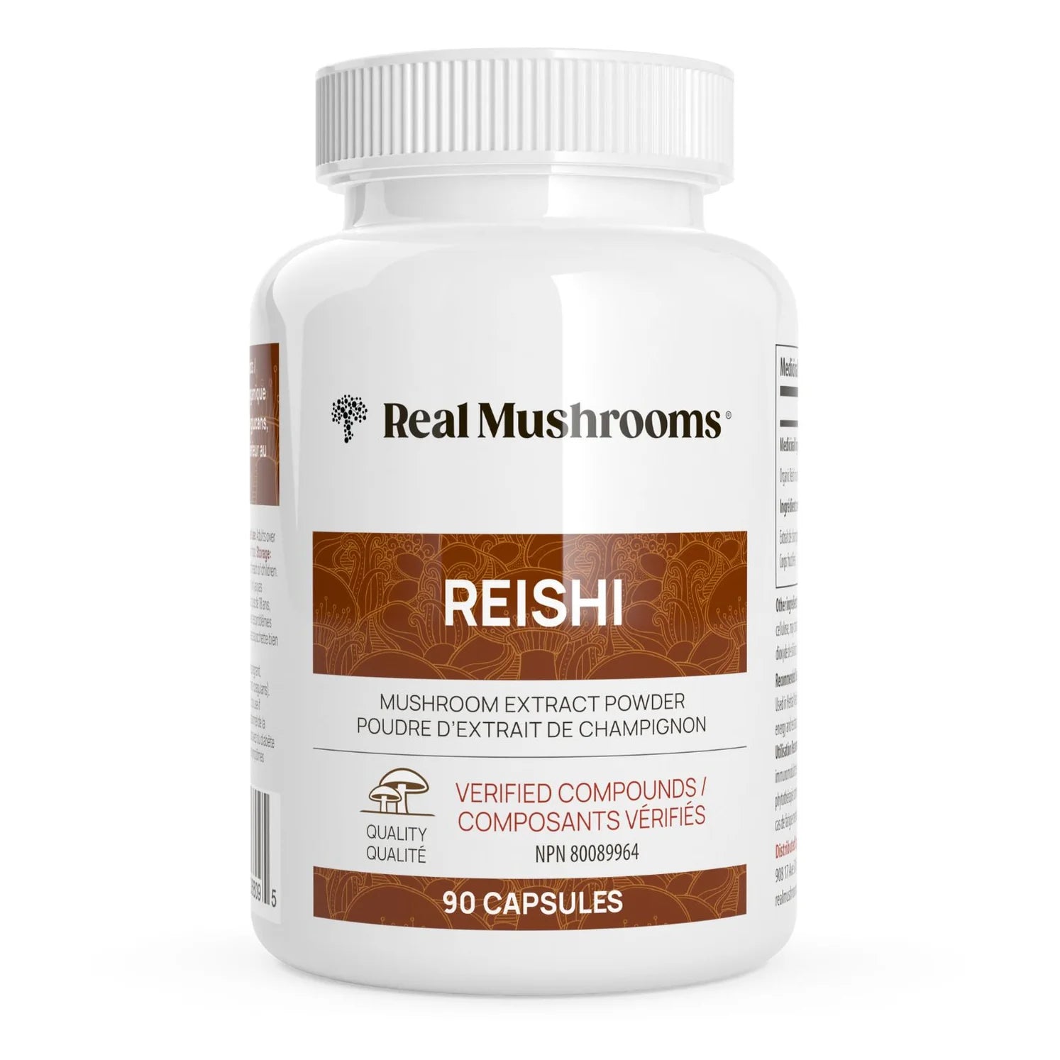 Real Mushrooms Organic Reishi Mushroom (90 Capsules)