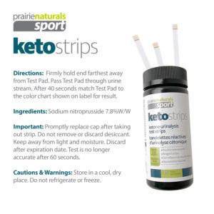Prairie Naturals Keto Strips - Ketone Urine Test Strips with 40-Second Results