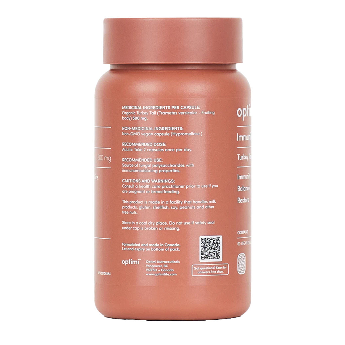 Optimi Immunity Turkey Tail (120 Capsules)