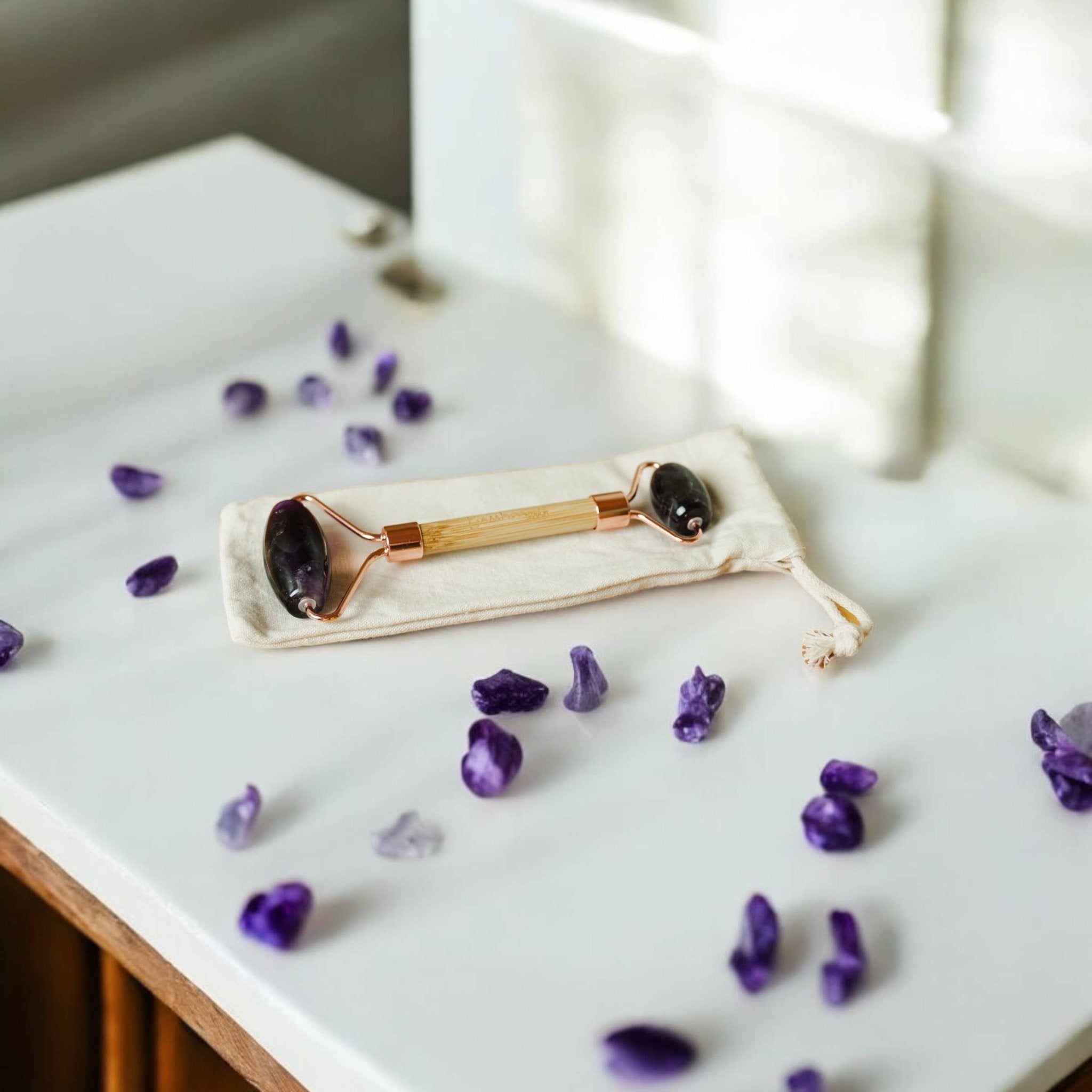 Bamboo Facial Massage Roller | Self Care Holiday Bestseller: Jade
