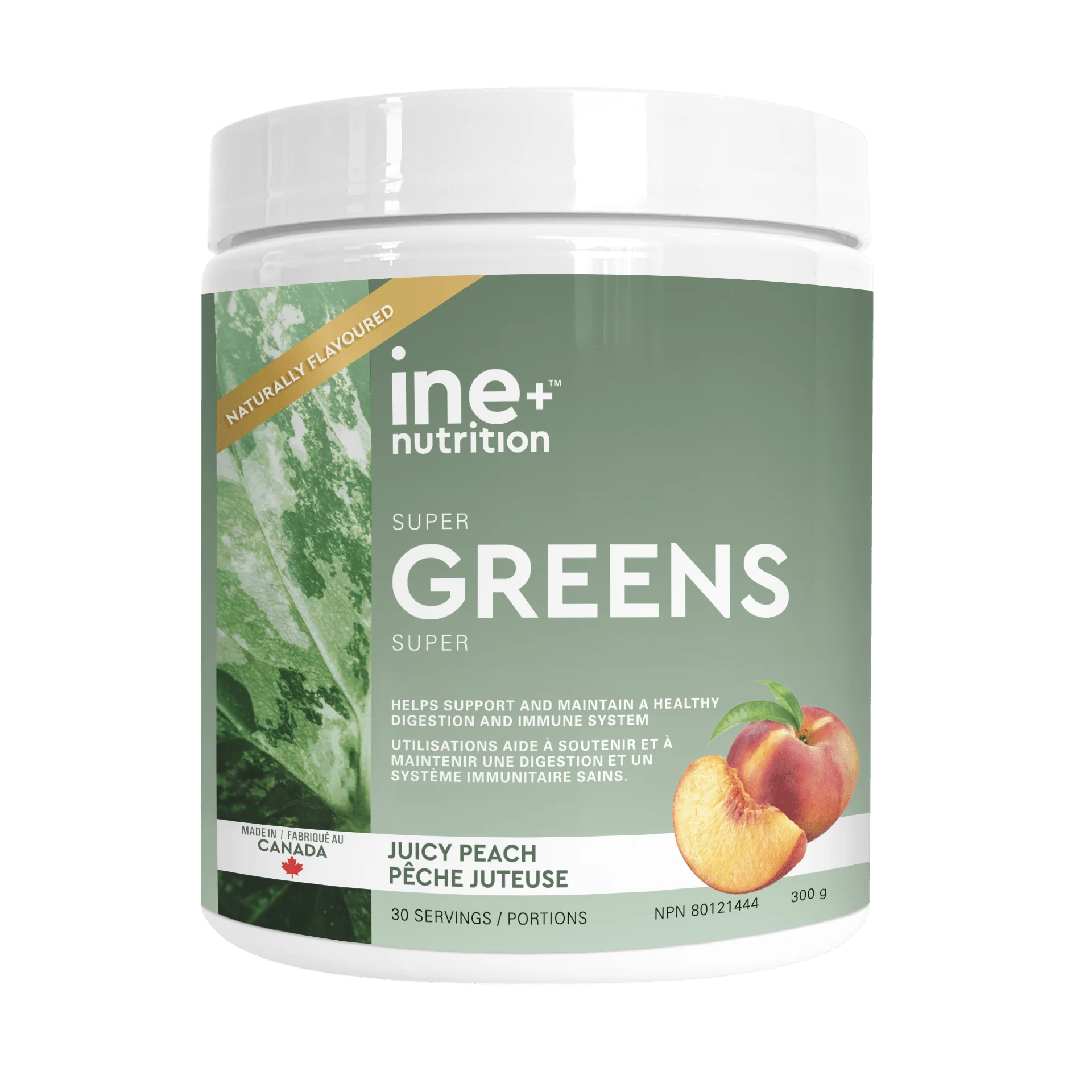 Ine+ Nutrition Super Greens Juicy Peach Powder