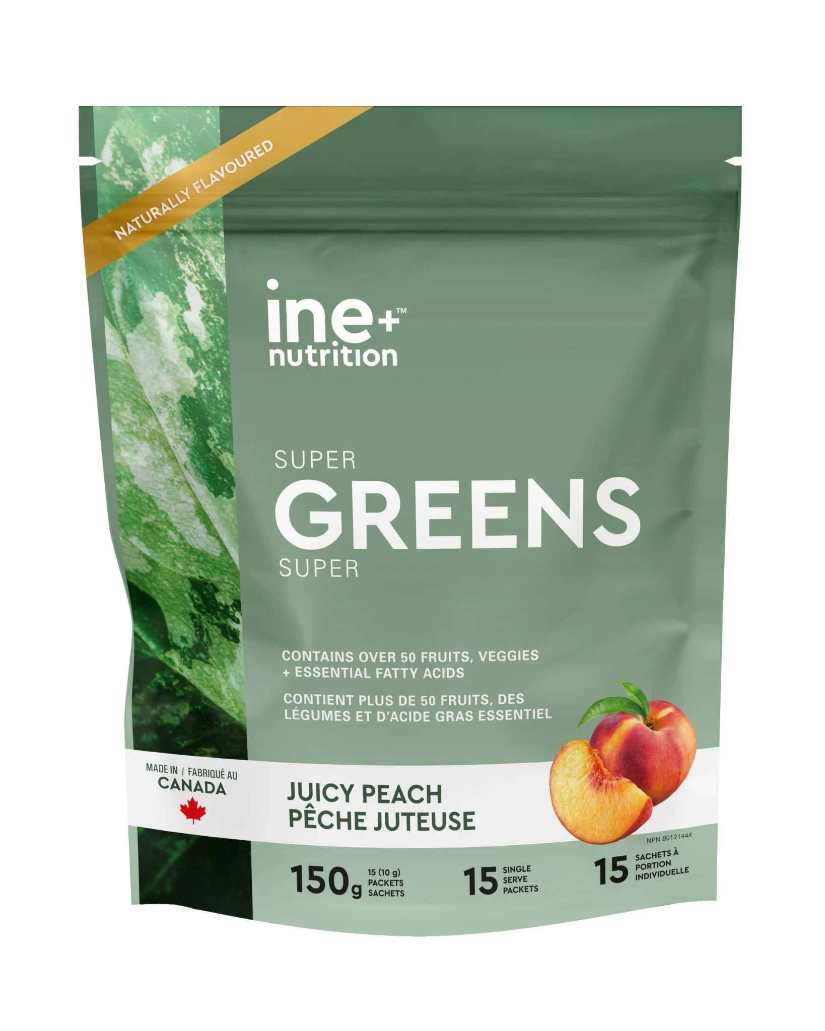 Ine+ Nutrition Super Greens Juicy Peach - Travel Packs