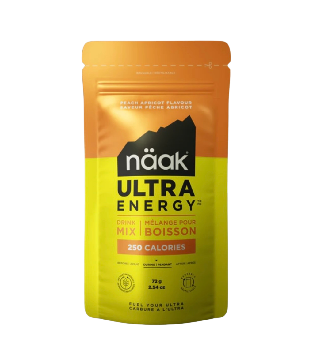 naak ultra energy drink mix peach apricot electrolytes endurance hydration Canada