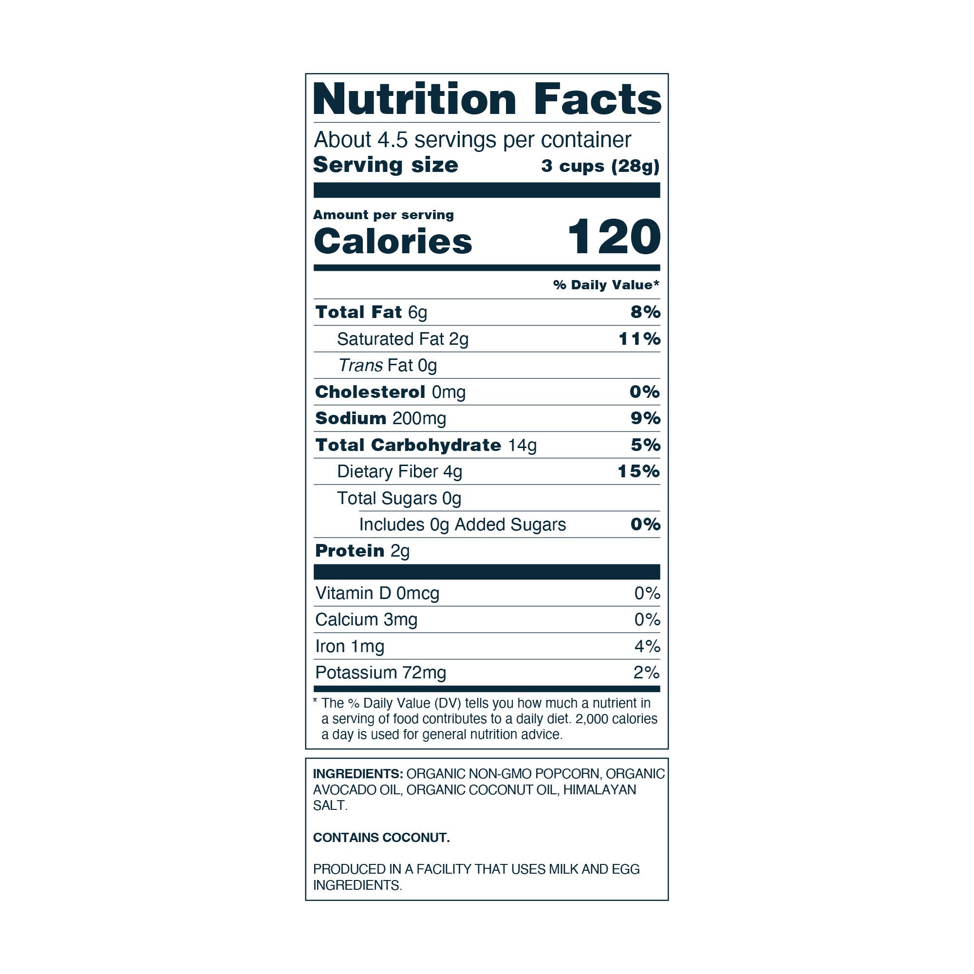 Organic Popcorn, Avocado-licious 4.6 oz
