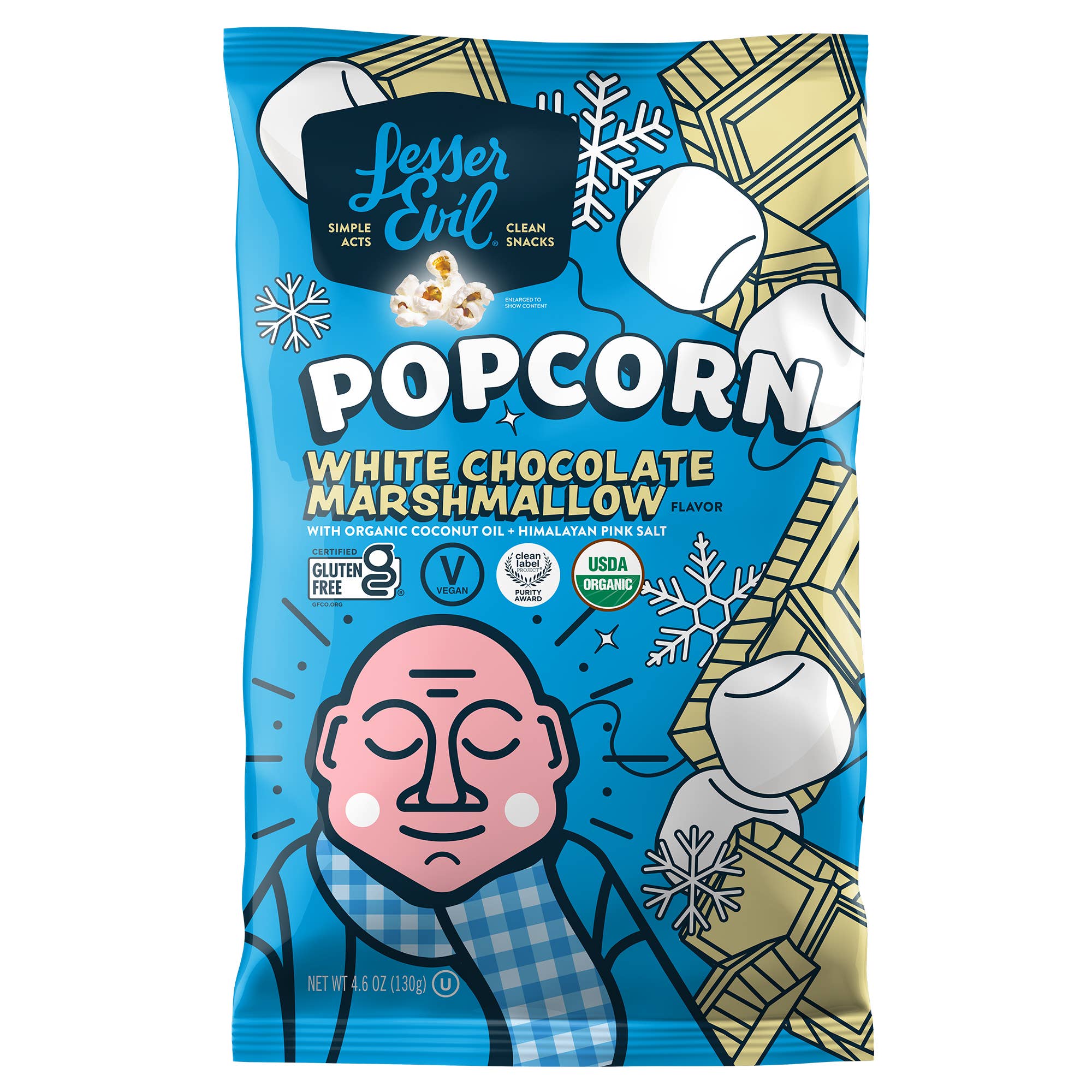 Organic Popcorn, White Chocolate Marshmallow 4.6oz
