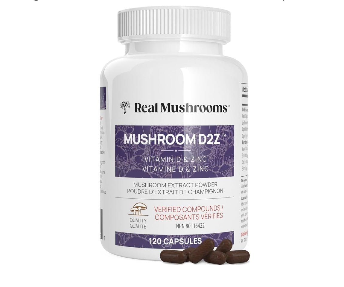 Real Mushrooms Vitamin D2Z 120 capsules