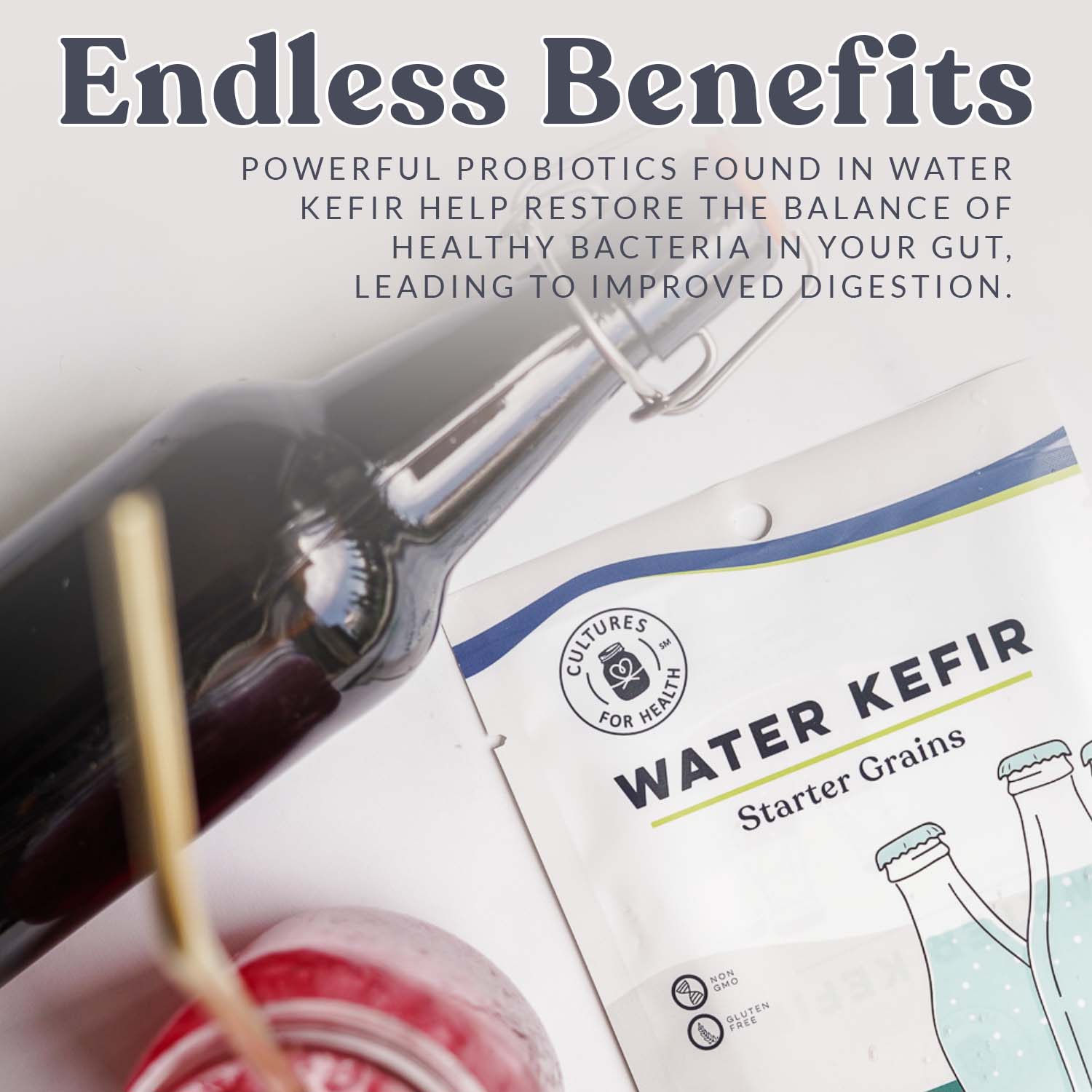 Water Kefir Grains, Case (8 units)