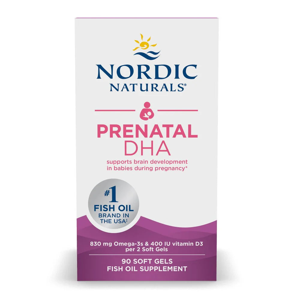 Nordic Naturals Prenatal DHA 830mg Omega-3 + 400 IU Vitamin D3
