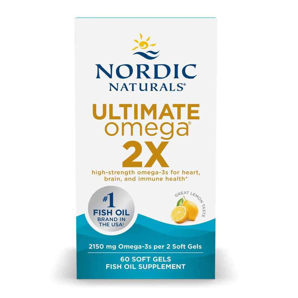 Nordic Naturals Ultimate Omega 2X 2150mg Soft Gels Lemon - 60 Capsules