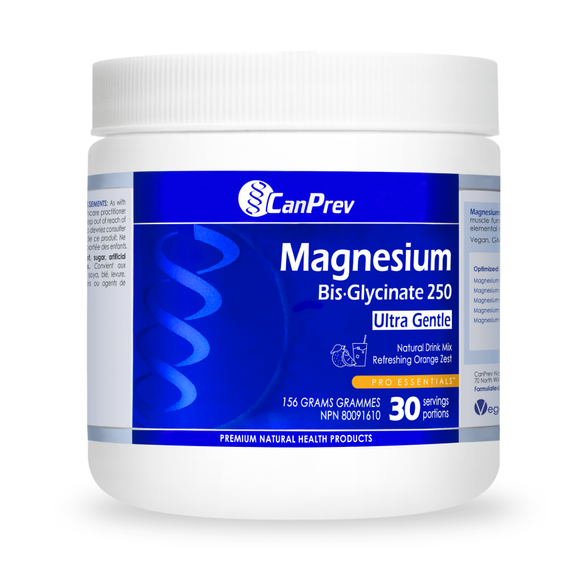 CanPrev Magnesium Bis-Glycinate 250mg Drink Mix - Orange Zest