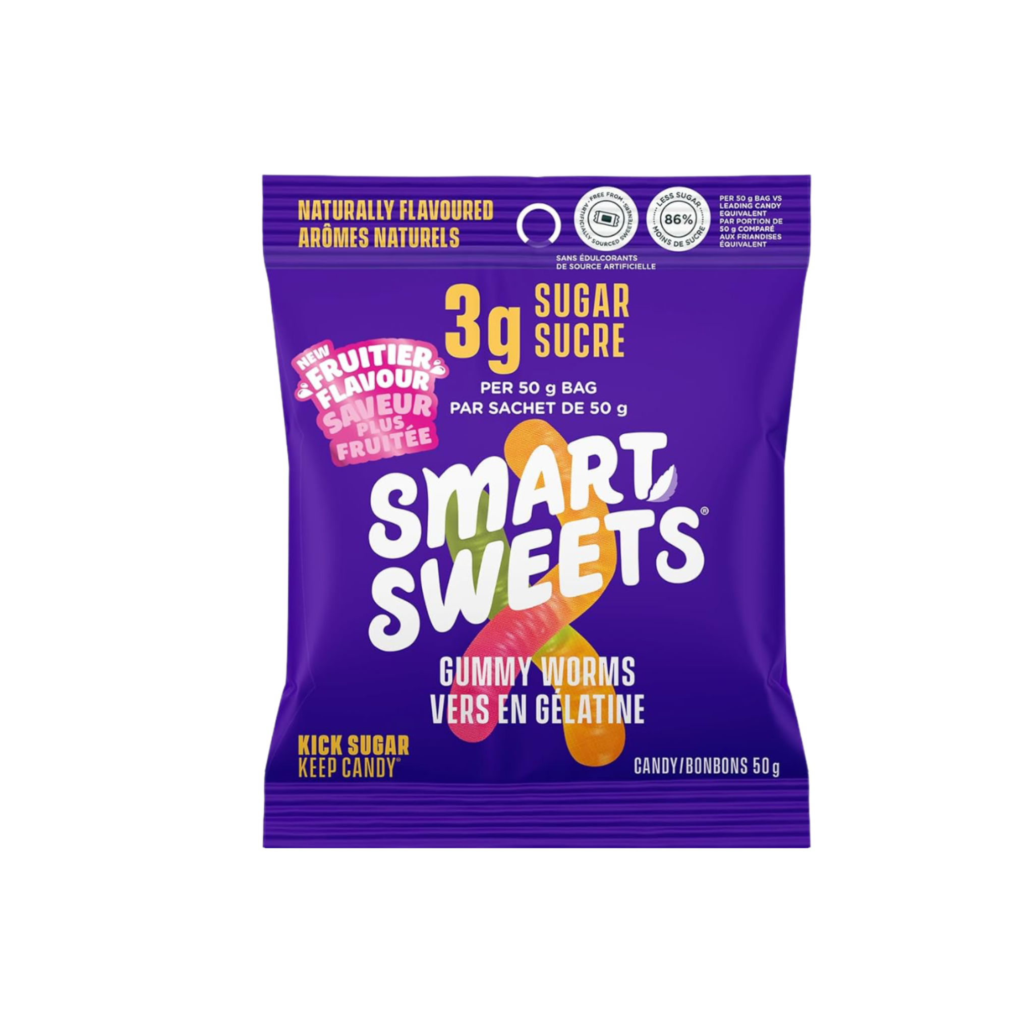 Smart Sweets - Gummy Worms 50G