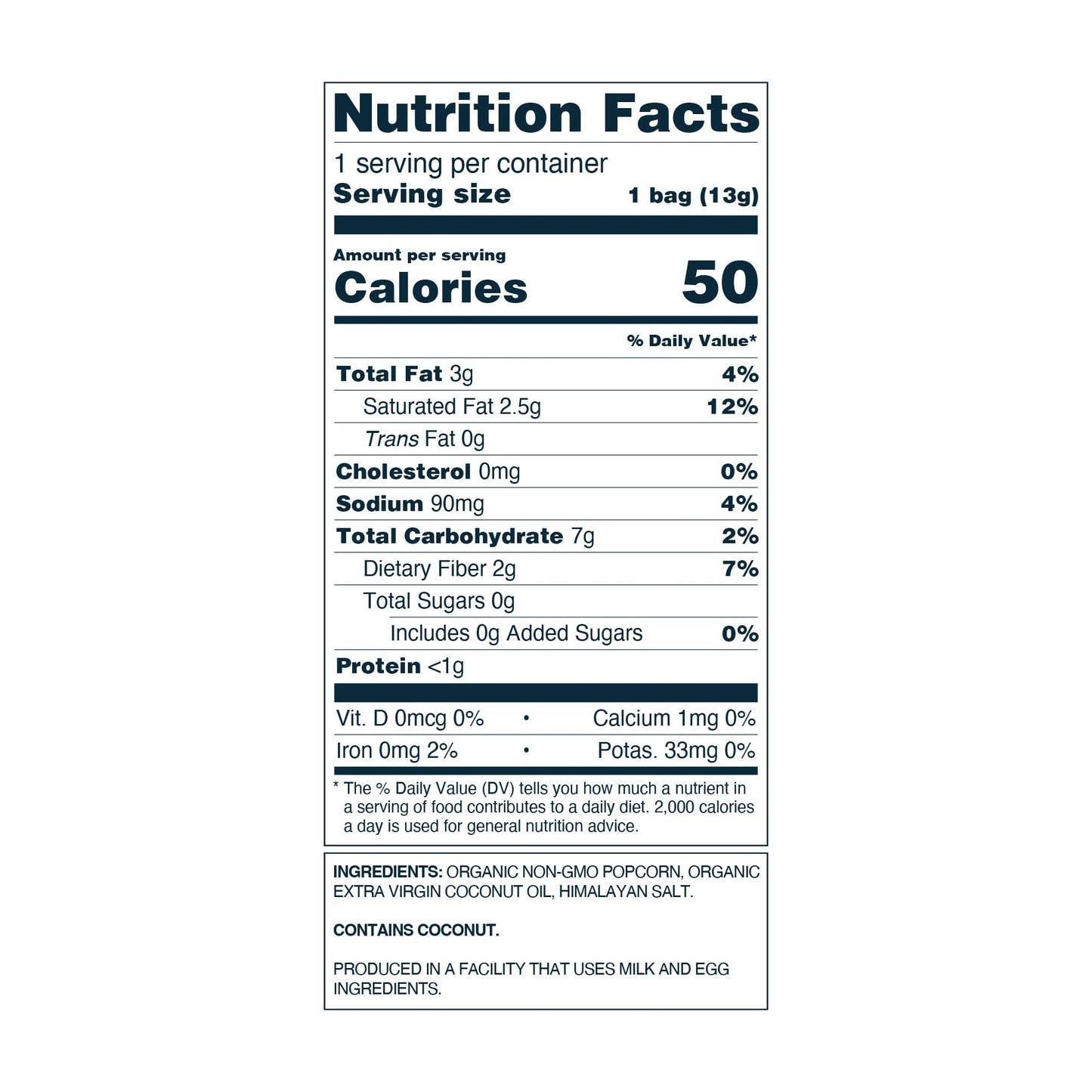 Organic Popcorn, Himalayan Pink .46 oz - 96 pack