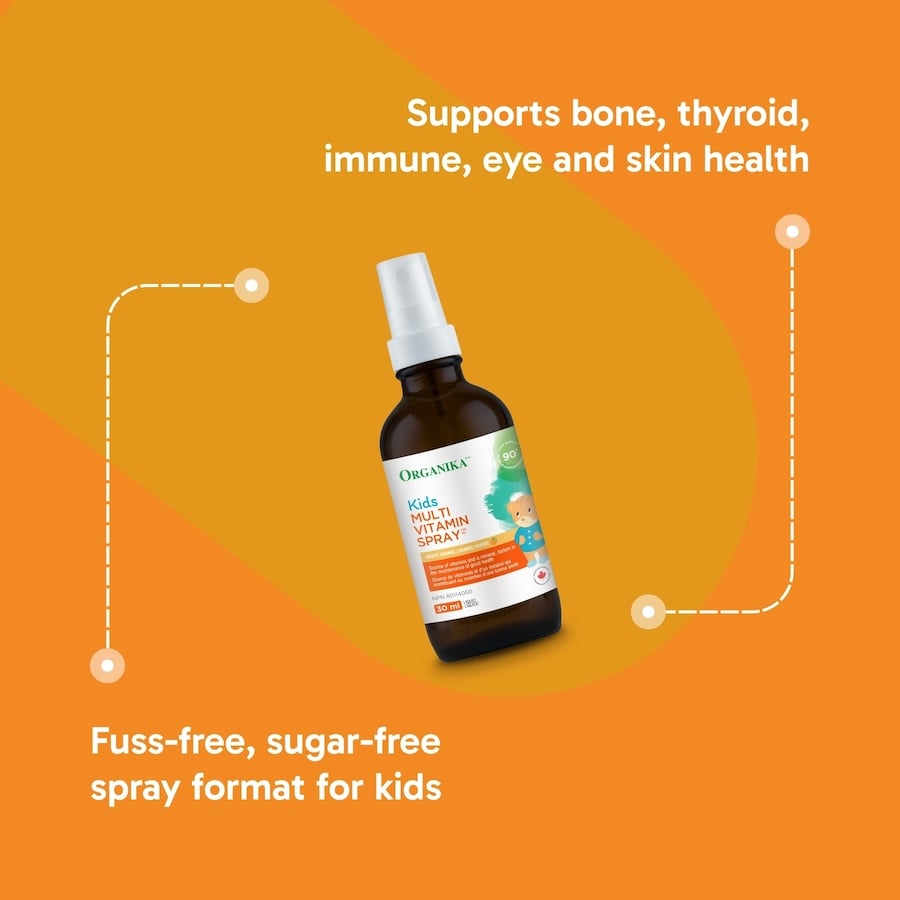 Organika Kids Multi Vitamin Spray - Complete Daily Nutrition for Children