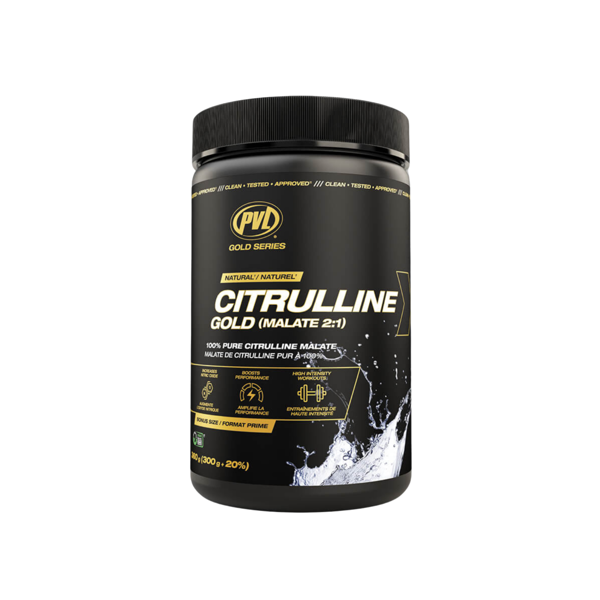 pvl citrulline gold malate for pump blood flow and workout performance