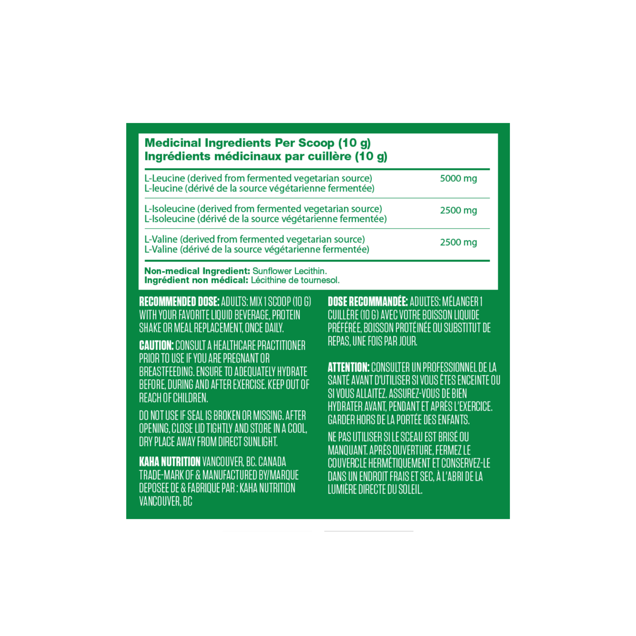 KAHA Plant Based BCAA’s