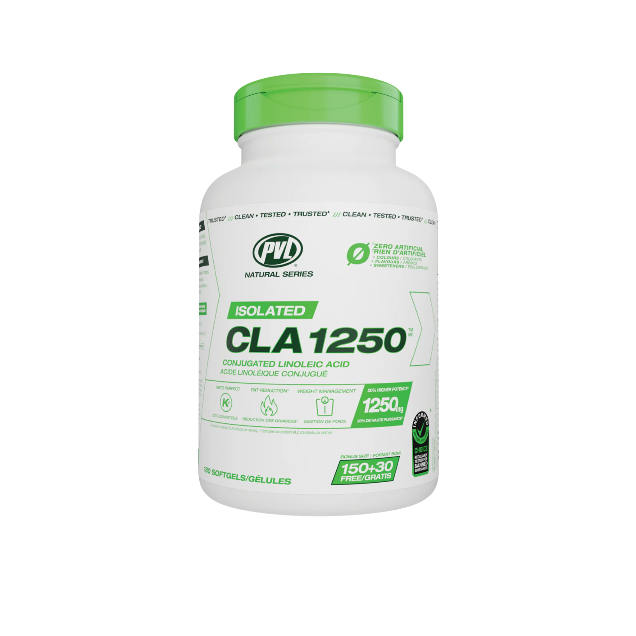PVL Isolated CLA, 180 softgels