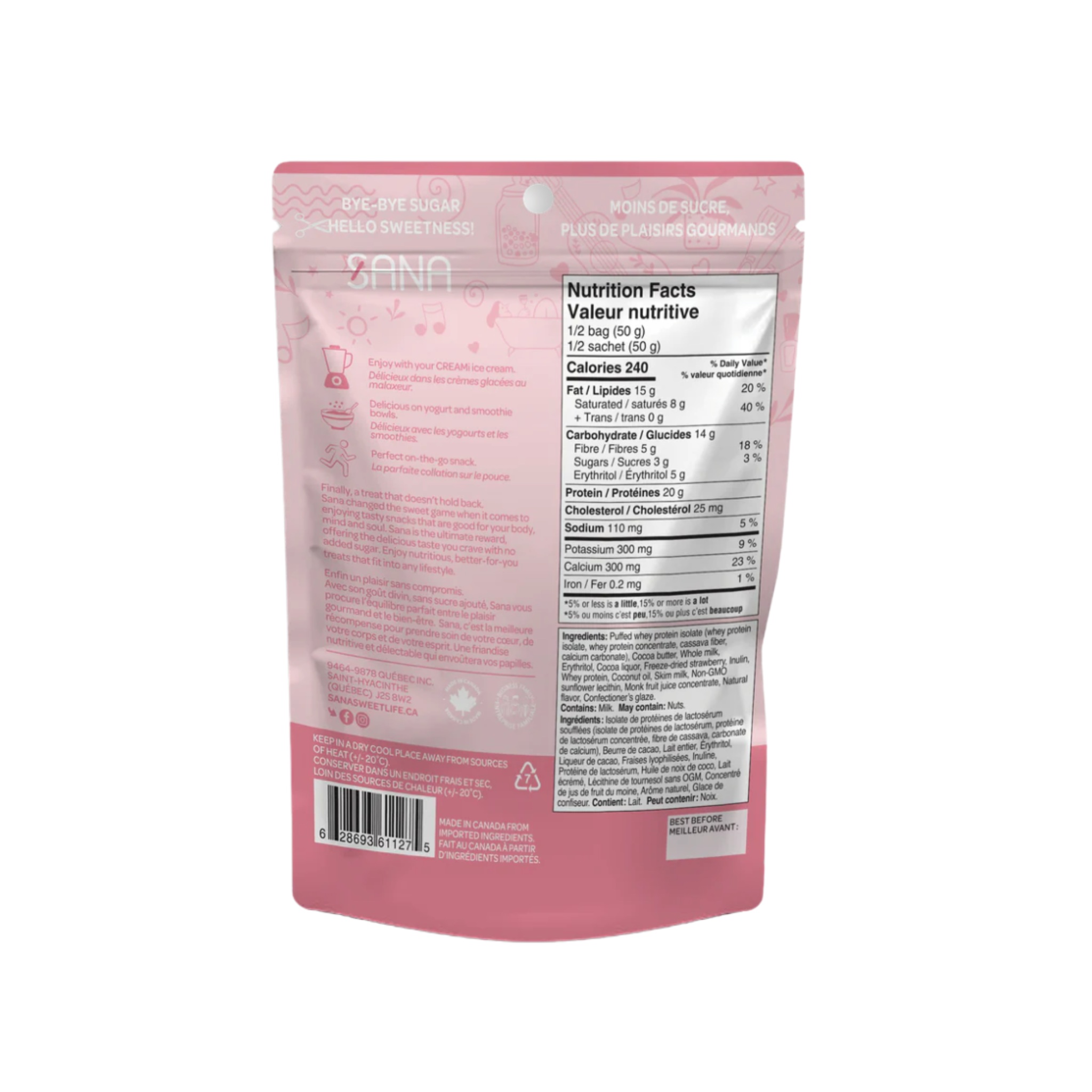 SANA Protein Bites, Neopolitan