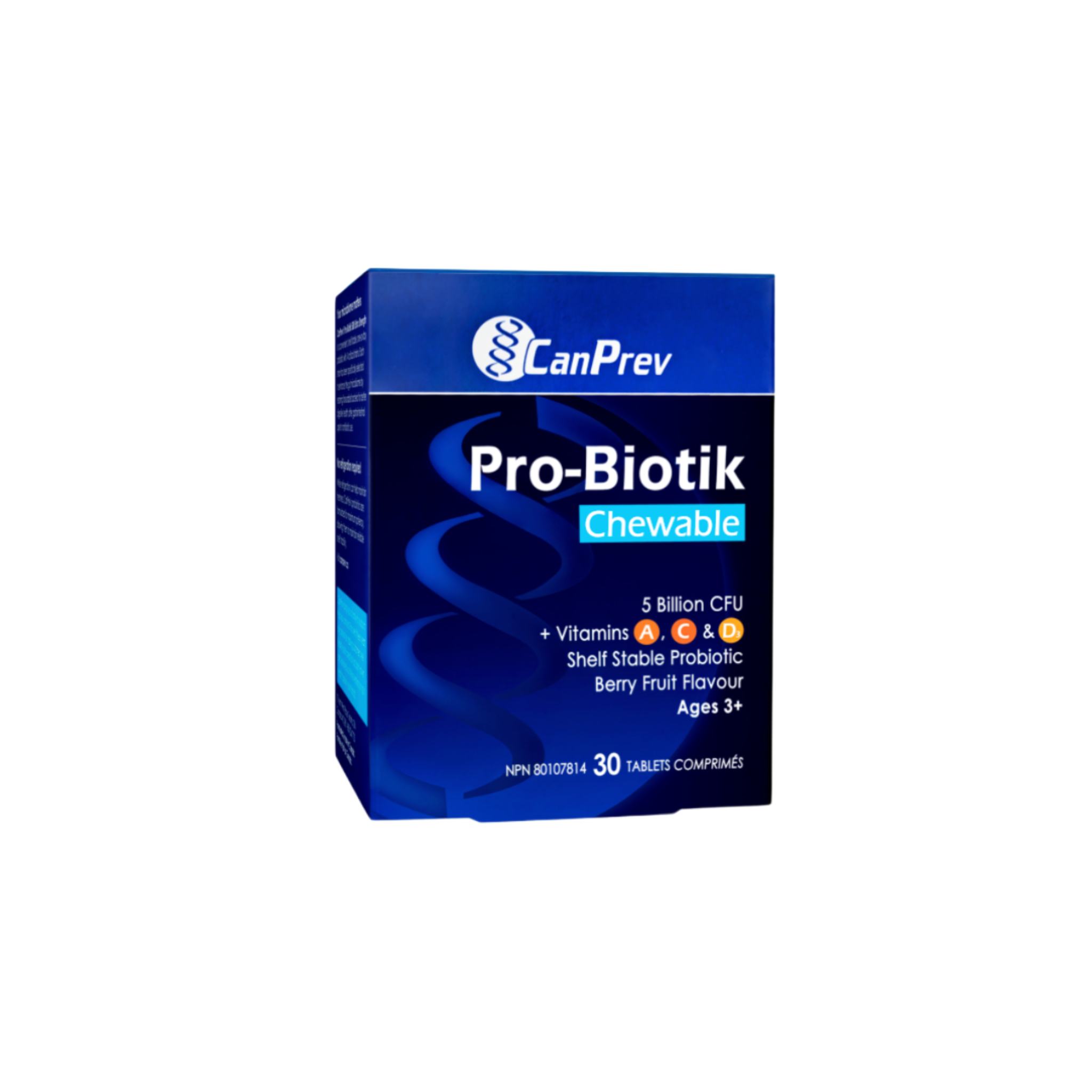 CanPrev Pro-Biotik + A, C & D3 Chewable – Berry | 5 Billion CFU Kids Probiotic