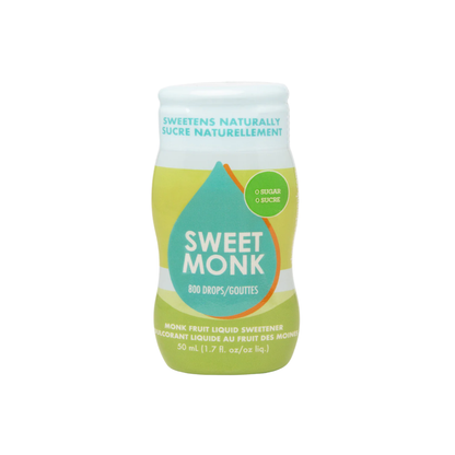 SweetMonk Original Sweetener bottle with label, showcasing the natural sweetener product from Sweet Monk.