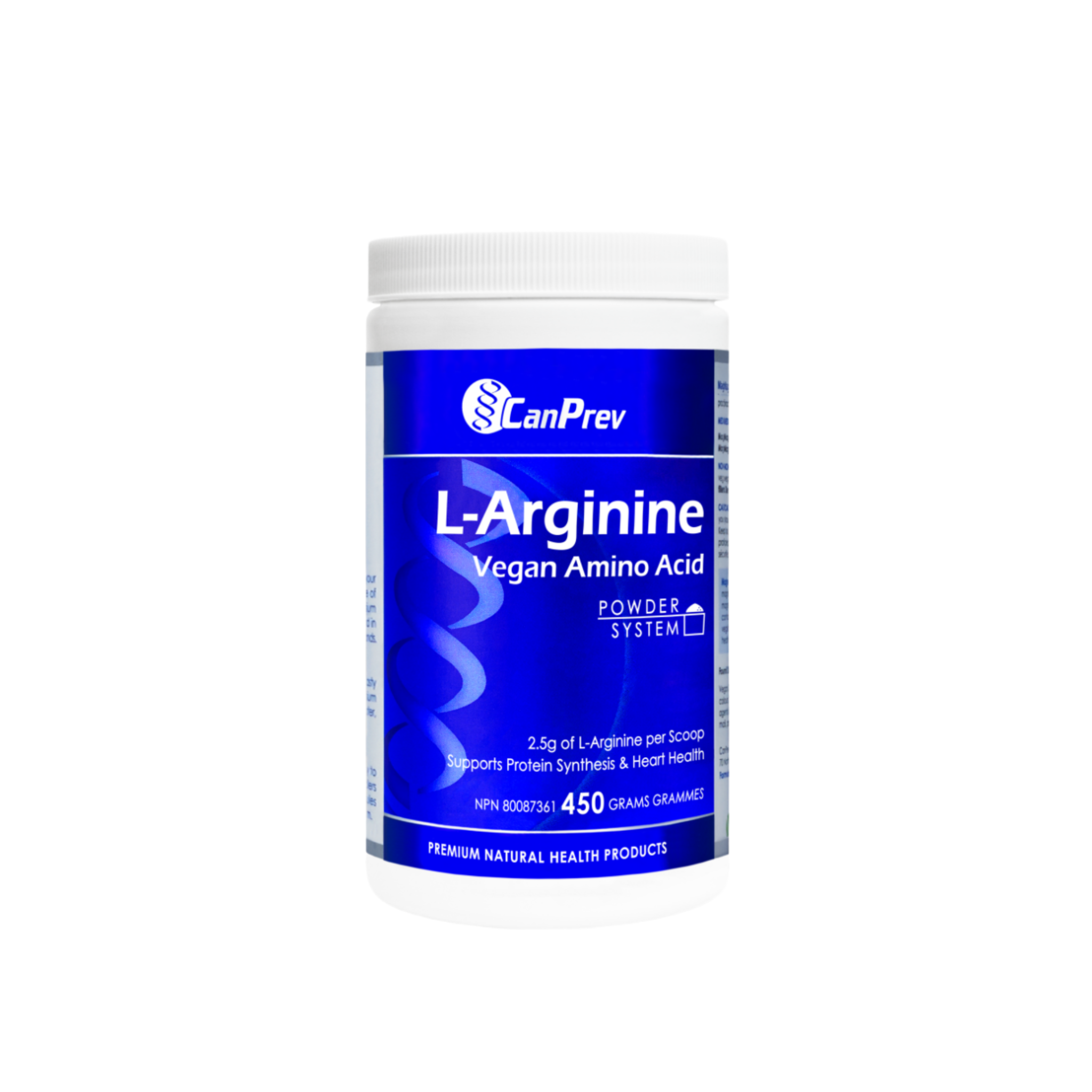 CanPrev L-Arginine Vegan Amino Acid 2.5g Powder - Pure Fermented Formula