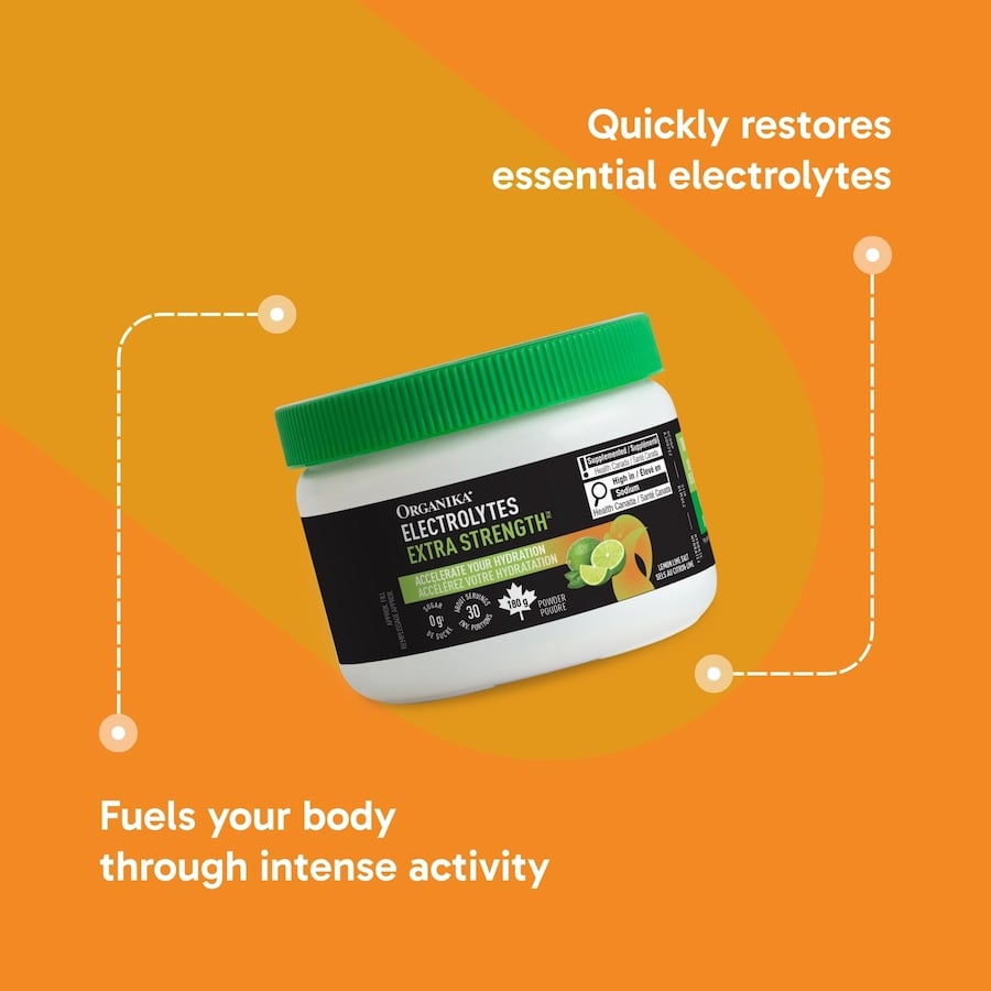 Organika Electrolytes Extra Strength Powder - Advanced Hydration Formula