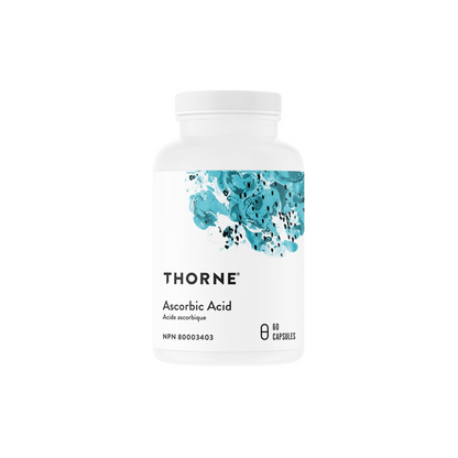 Thorne Ascorbic Acid 1000mg Capsules - Pure Crystalline Vitamin C