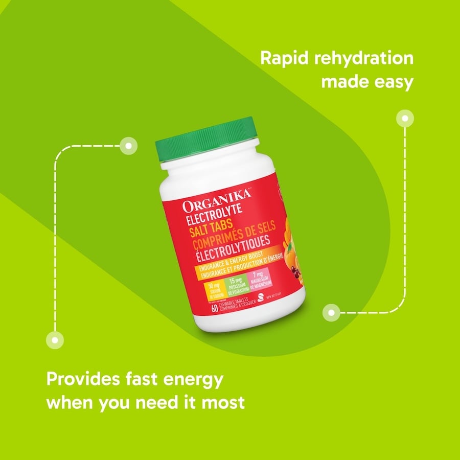 Organika Electrolyte Salt Tabs - Essential Mineral Replenishment for Active Lifestyles