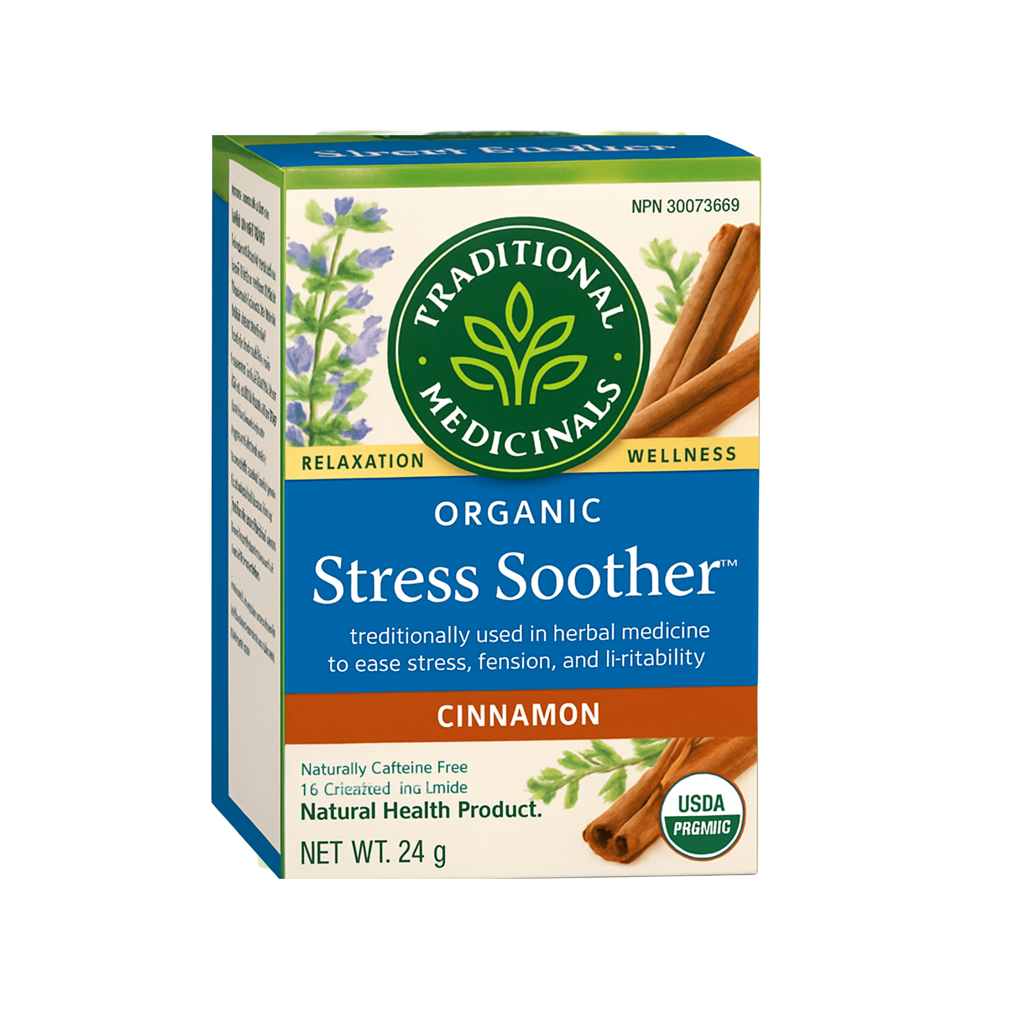 Traditional Medicinals herbal tea box with 16 tea bags, featuring natural packaging and traditional medicinal blend.