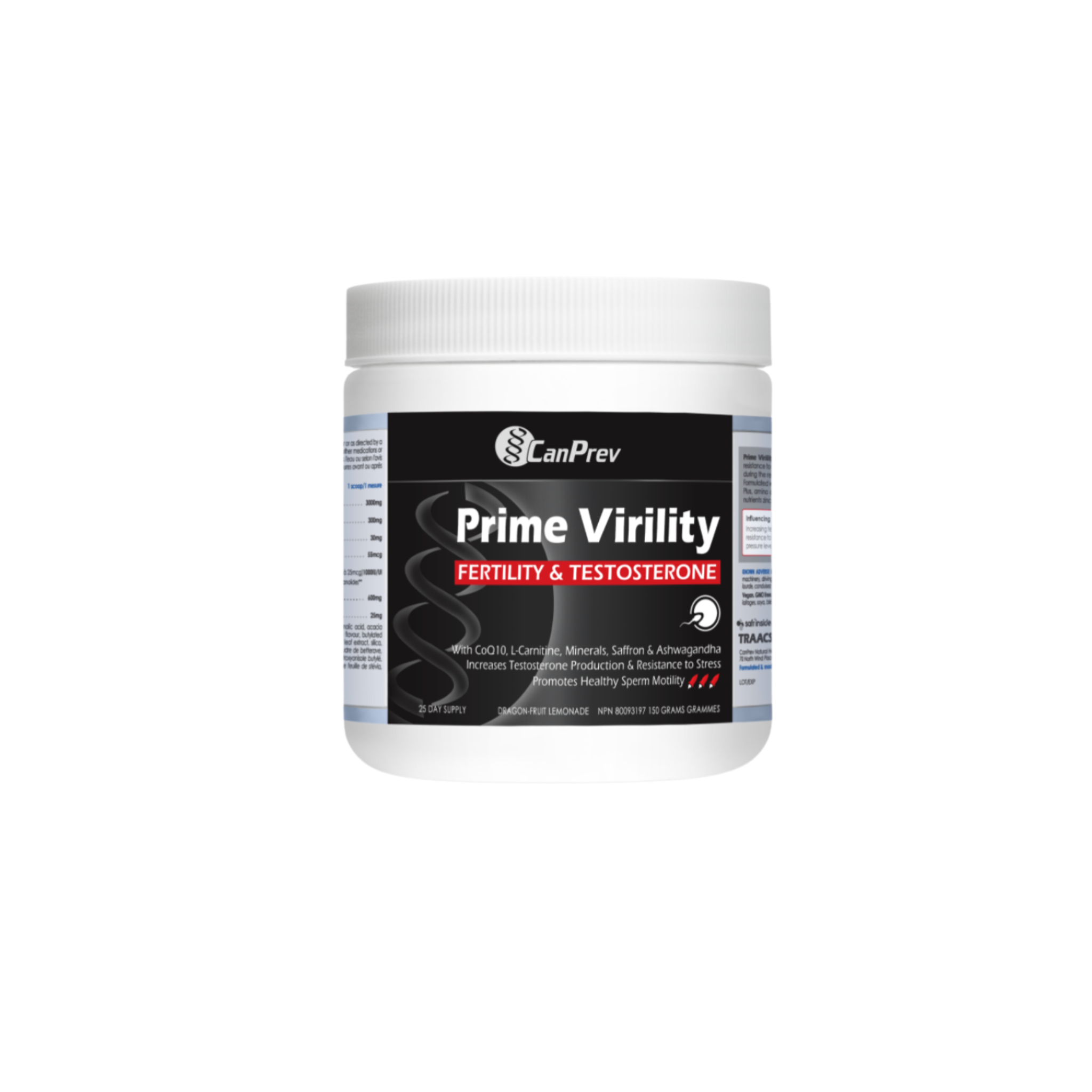 Can Prev Virility Fertility & Testosterone Powder 150g
